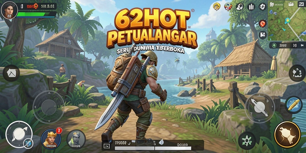 Tampilan gameplay menarik dari <strong>62HOT</strong> dalam dunia terbuka yang penuh warna.