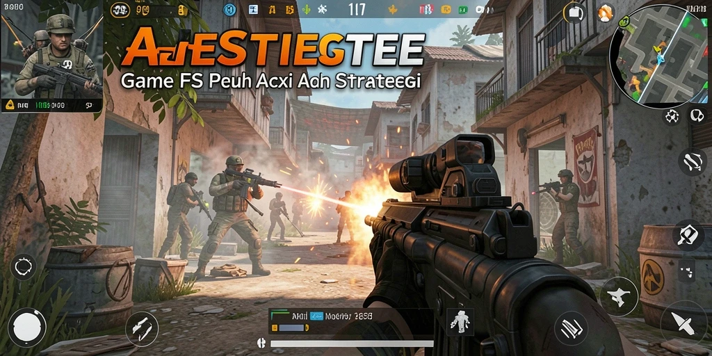 Tampilan luar biasa gameplay intens ARIESTOGEL saat bertempur.