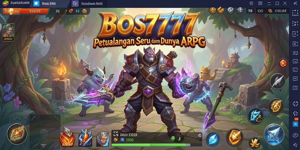 Tampilan gameplay BOS777 yang menegangkan dan penuh aksi ARPG.