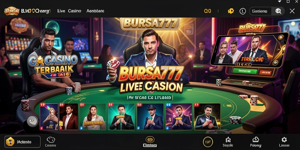 Gameplay Live Casino yang menampilkan dealer langsung dan permainan menarik.