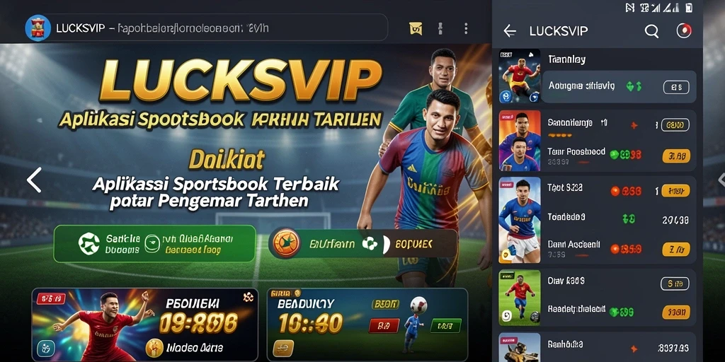 Tampilan LUCKSVIP dengan berbagai pilihan taruhan olahraga.