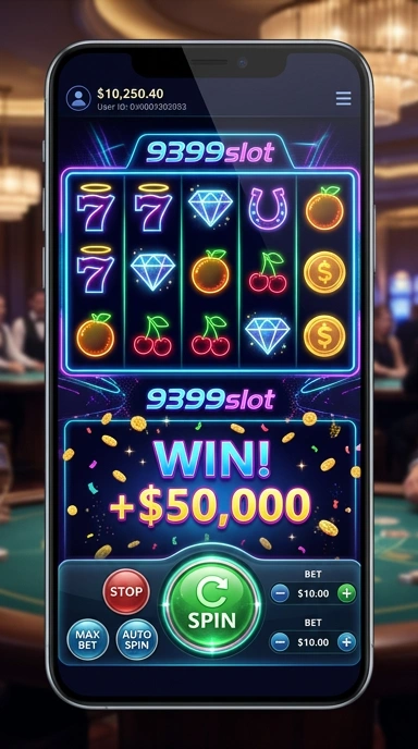 Tampilan utama aplikasi 9399slot dengan pilihan game menarik.